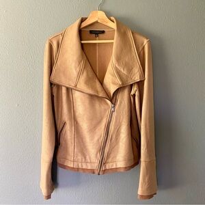 Dance & Marvel Camel Leather Jacket